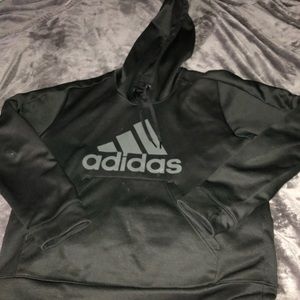 Black adidas pull over hoodie